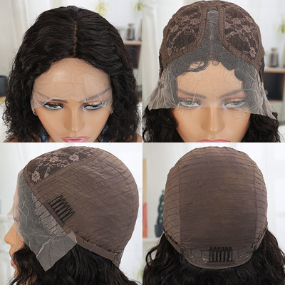 100% cheveux humains Brésilienne dentelle Perruque avant pour femmes noires Bob style courte perruque