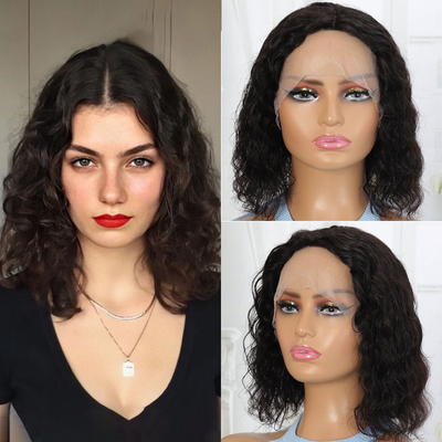 100% cheveux humains Brésilienne dentelle Perruque avant pour femmes noires Bob style courte perruque