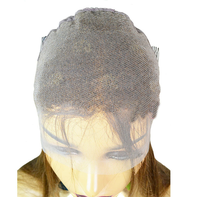 16-24 pouces 613 Blonde Hand Tied PU Silicium Perruques médicales pour les femmes blanches 100% cheveux humains