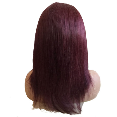 100% cheveux humains Brésilien 99J Ombre Full Lace Perruque Suisse 360 Lace Front 10-24 pouces Transparent HD