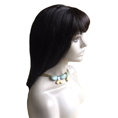 Rémy, vierge noire crue, à la dentelle, coiffée à la main, perruques avec poils, perruque