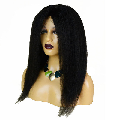 100% de cheveux humains vierges non transformés, haute densité, perruque à la main pour femmes blanches