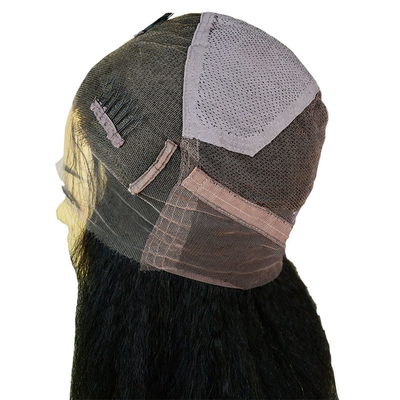 100% de cheveux humains vierges non transformés, haute densité, perruque à la main pour femmes blanches