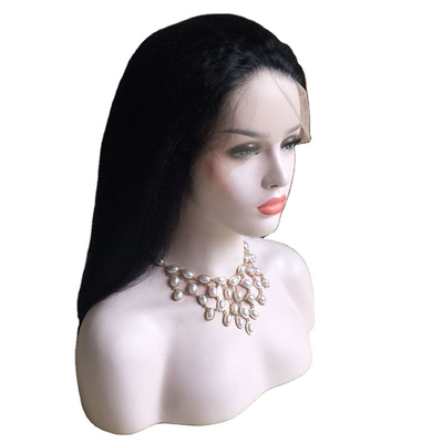 100% de cheveux humains vierges non transformés, haute densité, perruque à la main pour femmes blanches
