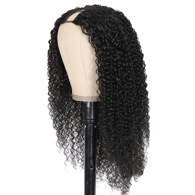 8-32 pouces V Partie Perruque Cheveux humains Burmese de cheveux bruts pour la coiffure naturelle et le look bouclée Kinky