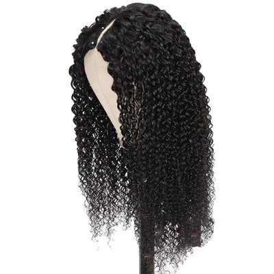 8-32 pouces V Partie Perruque Cheveux humains Burmese de cheveux bruts pour la coiffure naturelle et le look bouclée Kinky
