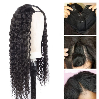 Des perruques pour cheveux humains en boucle pour femmes noires