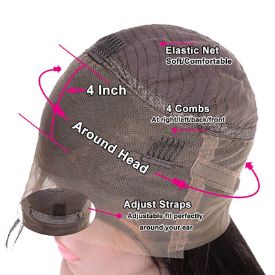 Vague d'eau en dentelle complète Perruques pour cheveux humains pour femmes noires Longue longueur HD 360 dentelle frontale