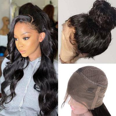 Vague d'eau en dentelle complète Perruques pour cheveux humains pour femmes noires Longue longueur HD 360 dentelle frontale