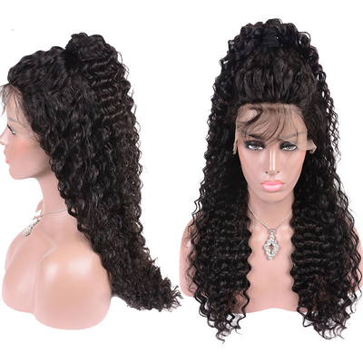 Cheveux indiens bruts HD dentelle perruques frontales 360 dentelle perruques pour femmes noires 10A 12A bouclée