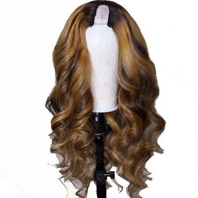 150 Densité P4/30 Machine sans colle U Partie Brésilienne Perruque de cheveux pour les femmes noires