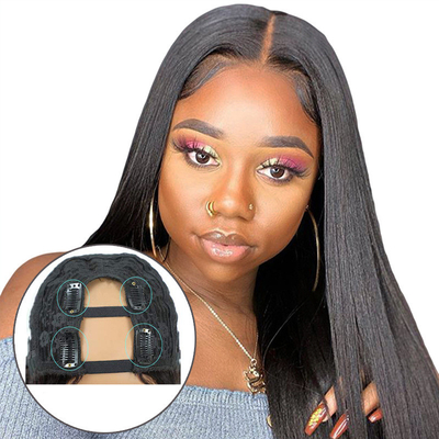 150 Densité P4/30 Machine sans colle U Partie Brésilienne Perruque de cheveux pour les femmes noires