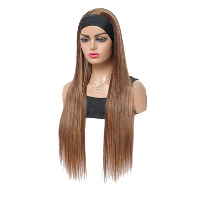 Véritable chevelure humaine Jerry bouclée demi-perruque avec bandeau pour les filles afro coiffure 10-30 pouces