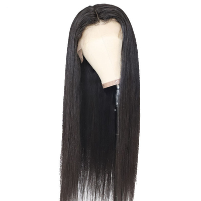 Longue osse noire droite Viêt-Nam crue cheveux vierges perruques pour la dentelle technique avant