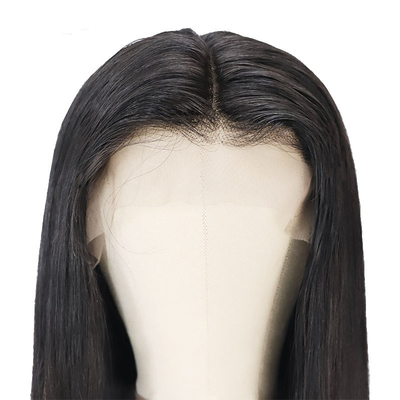 Longue osse noire droite Viêt-Nam crue cheveux vierges perruques pour la dentelle technique avant