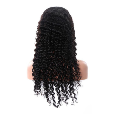 12-14 pouces italienne crue Pré-Pluck Yaki Kinky Droite 360 HD Suisse Full Lace Frontale Perruque de cheveux humains