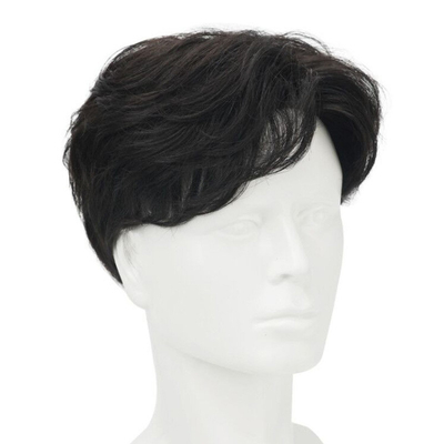 100% cheveux humains, tête pleine, Vietnam, noir, très courte coupe, perruques indiennes pour hommes asiatiques