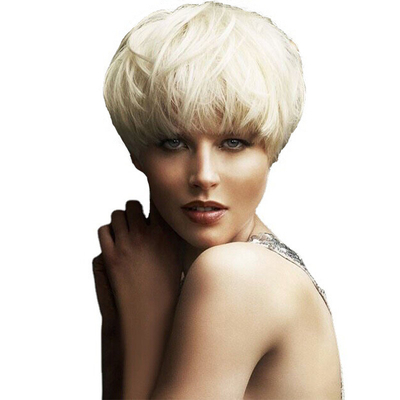 250g-450g Cheveux humains naturels sans colle Cheveux de fées coupés courts