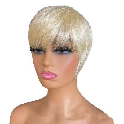 250g-450g Cheveux humains naturels sans colle Cheveux de fées coupés courts