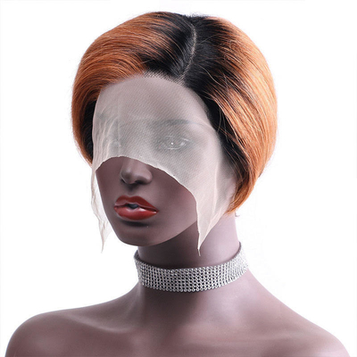 Cheveux haut T1B/30 Lentille avant Cheveux humains 100% Perruques courtes Perruques naturelles Pièces pour femmes