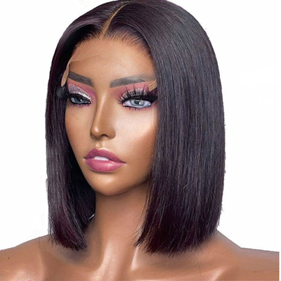 14 pouces Full Hd Lace Front Cheveux Humains Pas de colle Perruques 360 Full Lace Frontal Perruque Cheveux Humains