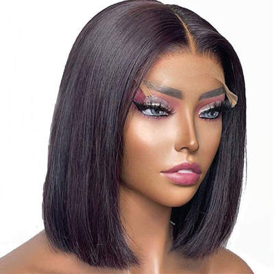 14 pouces Full Hd Lace Front Cheveux Humains Pas de colle Perruques 360 Full Lace Frontal Perruque Cheveux Humains