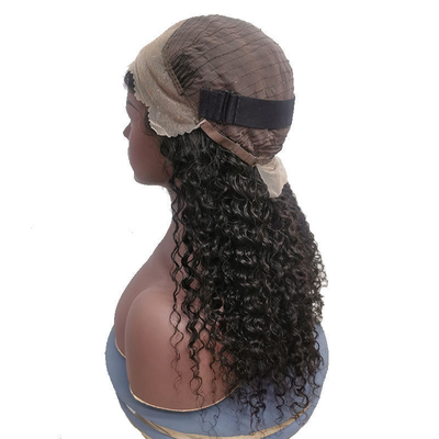 Cheveux humains 100% Full HD dentelle bob perruques vague d'eau pour les cheveux brésiliens en brun foncé