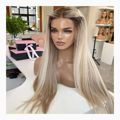 Améliorez votre look avec des dentelles haut cheveux humains européens juifs femmes perruque perruques casher