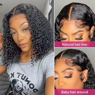 Vêtements de coiffure humaine en dentelle avec couleur personnalisable