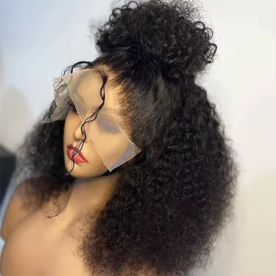 Vêtements de coiffure humaine en dentelle avec couleur personnalisable