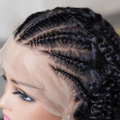 100% de cheveux humains mélange de perruques vierges Remy cheveux de qualité dentelle Perruques avant